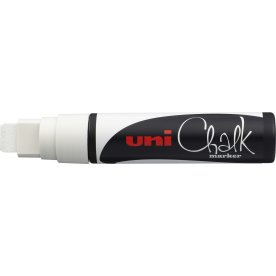 Uni PWE-17K Chalk marker, hvid, 15 mm, bred spids