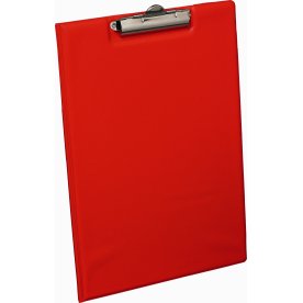 Bantex clipboard A4, med omslag, rød