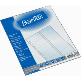 Bantex visitkortsficka A4, 20 kort, 10 st.