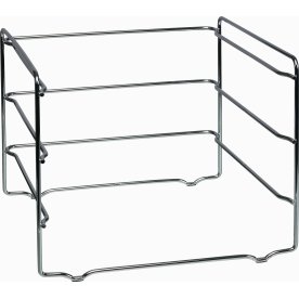 Bantex Vision brevkorgsstativ, 3 brevkorgar, krom