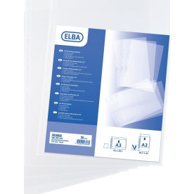 Elba ficka, A3, PP, 0,12 mm, stående, 25 st.