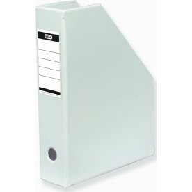 Elba tidskriftssamlare A4+, rygg 7 cm, vit