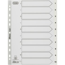 Elba Strong-Line register A4, 1-10, vit