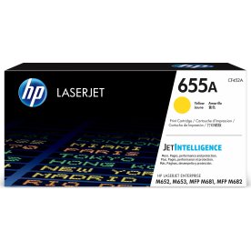 HP 655A/CF452A Lasertoner, gul, 10 500 s