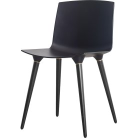 TAC konferensstol svart, med svarta ben