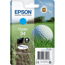 Epson 34 bläckpatron, cyan, 300 s