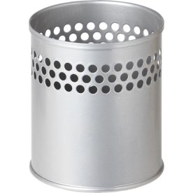 Twin pennställ i metall, silver