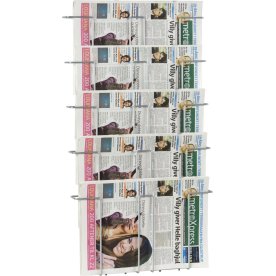 Broschyrställ Twin Agenda Vägg, A3, 5 fack