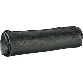 Elba Pennfodral, läder, runt, svart