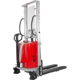 Staplare med semi-elektrisk lyft 1600 mm 1000 kg