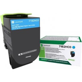 Lasertoner Lexmark 71B2HC0 Cyan 3500 sidor