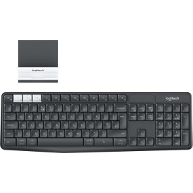 Logitech K375s FLOW tastatur+holder, nordisk