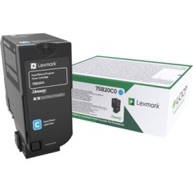 Tonerkassett Lexmark 75B20C0 Cyan 10 000 sidor
