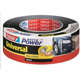 Tesa Extra Power Vävtejp, 50 mm, svart