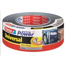 Vävtejp tesa Extra power 50 mm Grå