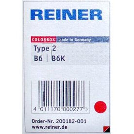 Stämpeldyna Reiner B6K 6 siffror Röd