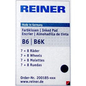 Stempelpude til Reiner B6K 8-tal, sort