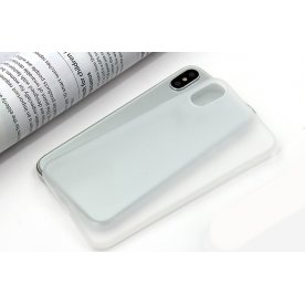 Twincase iPhone X case, transparent hvid