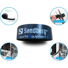 Sandberg kabelstrap velcro 5-pack, Sort