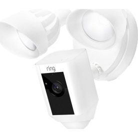 Ring HD overvågningskamera m. sirene/lamper, hvid