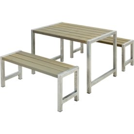 Plus Café plankset, L. 127 cm, Gråbrun