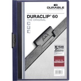 Durable Duraclip 60 Klemmappe, mellemblå