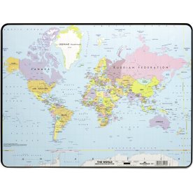 Durable skrivbordsunderlägg | Världskarta
