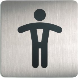 Durable Skylt Fyrkantig Herrtoalett