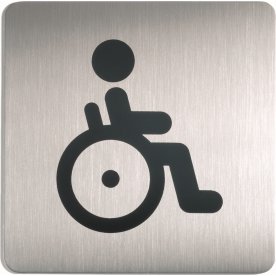 Durable Skylt Handikapptoalett, fyrkantig