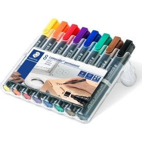 Staedtler Lumocolor 350 Märkpennor, snedskurna, pe