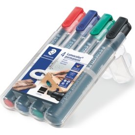 Staedtler Lumocolor 350 märkpenna, snedskuren, per