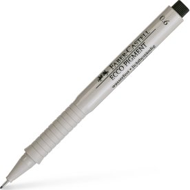 Faber-Castell Ecco Pigment Finepen, 0,6 mm, svart
