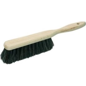 Dammborste i trä med svart borst 30 cm