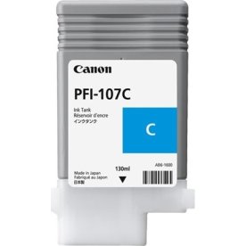 Canon PFI-107 blækpatron, blå, 130 ml.