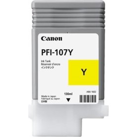Canon PFI-107 blækpatron, gul, 130 ml.