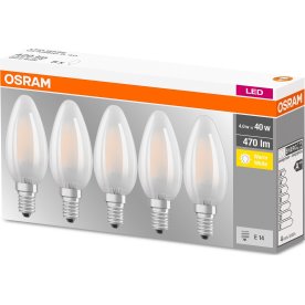 Osram Retro LED Kronljus, matt, E14, 4 W = 40 W, 5