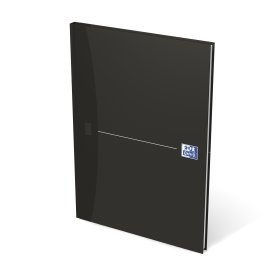 Oxford Smart Black Notesbog A4, blank ulinjeret