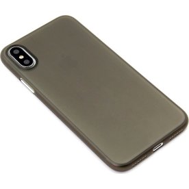 Twincase skal till iPhone XS, transparent svart