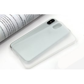 Twincase iPhone XS skal, transparent vit