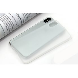 Twincase iPhone Xs Max case, transparent hvid