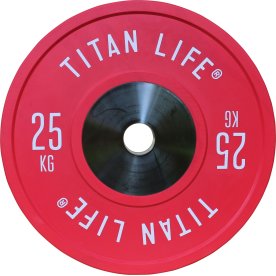 TITAN LIFE Elite Bumper Plate | 25 kg