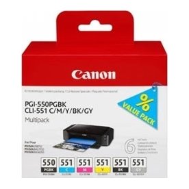 Canon PGI-550/CLI-551 blækpatroner, sampak