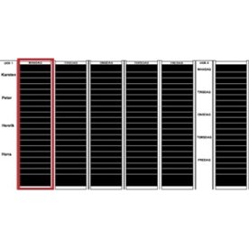 Planera dex kortmodul A5 högt format, 60mm 17 st