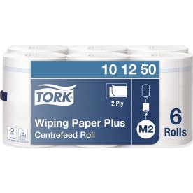 Tork M2 Plus Aftørringspapir, 2-lags, hvid