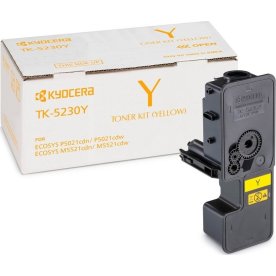 Kyocera TK-5230Y lasertoner, gul, 2200s