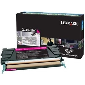 Lexmark X748 lasertoner (prebate), magenta, 10000s
