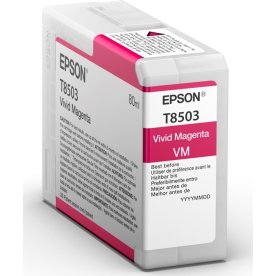 Epson T8503 blækpatron, magenta, 80ml