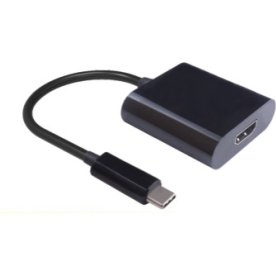 MicroConnect USB-C til HDMI adapter, sort, 0.2m