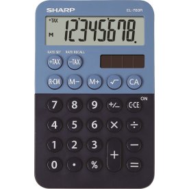Sharp EL-760R lommeregner, mørkeblå/lyseblå