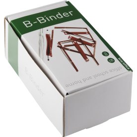 F-binder 80 mm plastöverdragen metall, 100 st, röd
